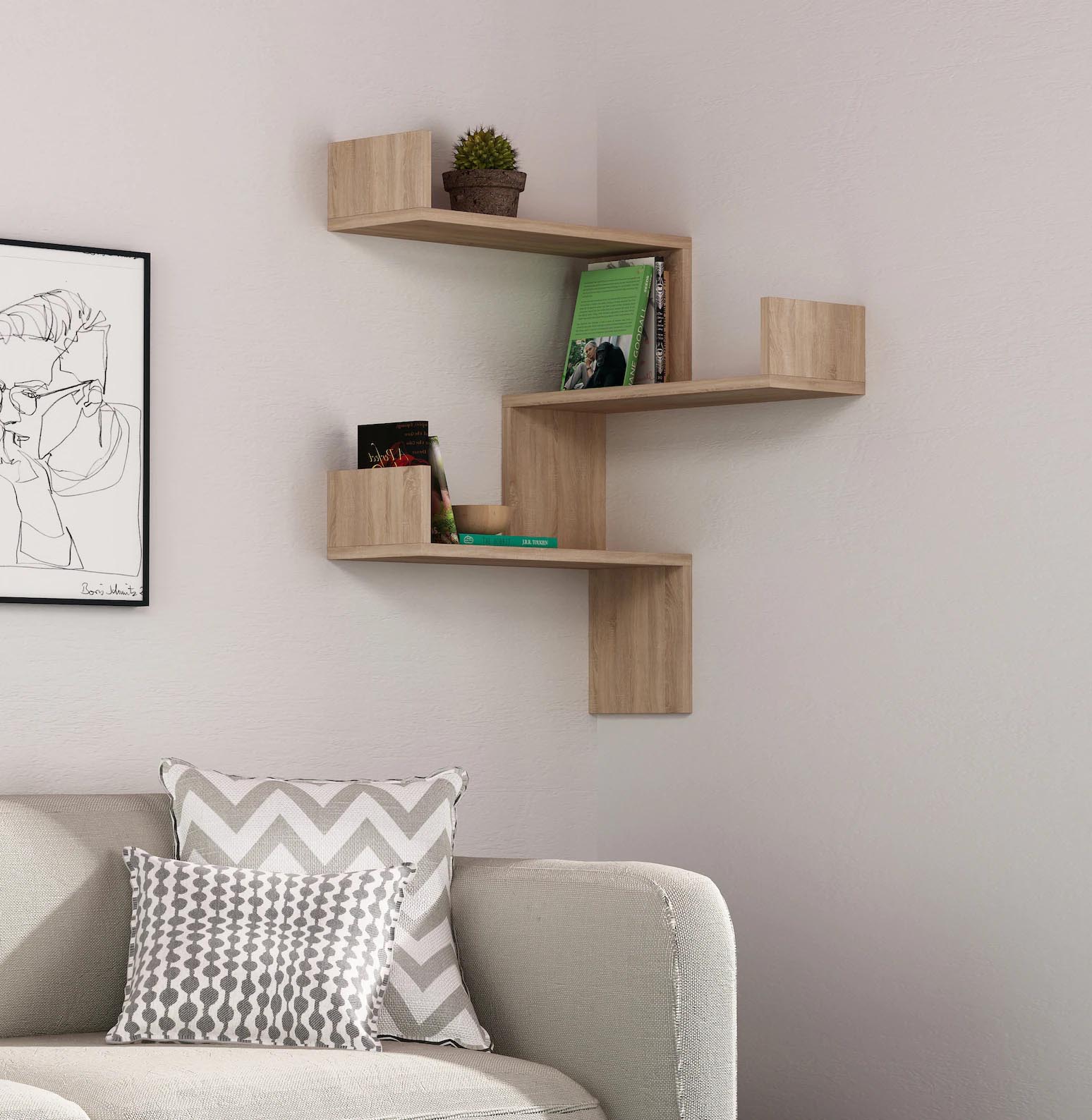 12 Corner Shelf Ideas For Adding Storage Throughout The Home