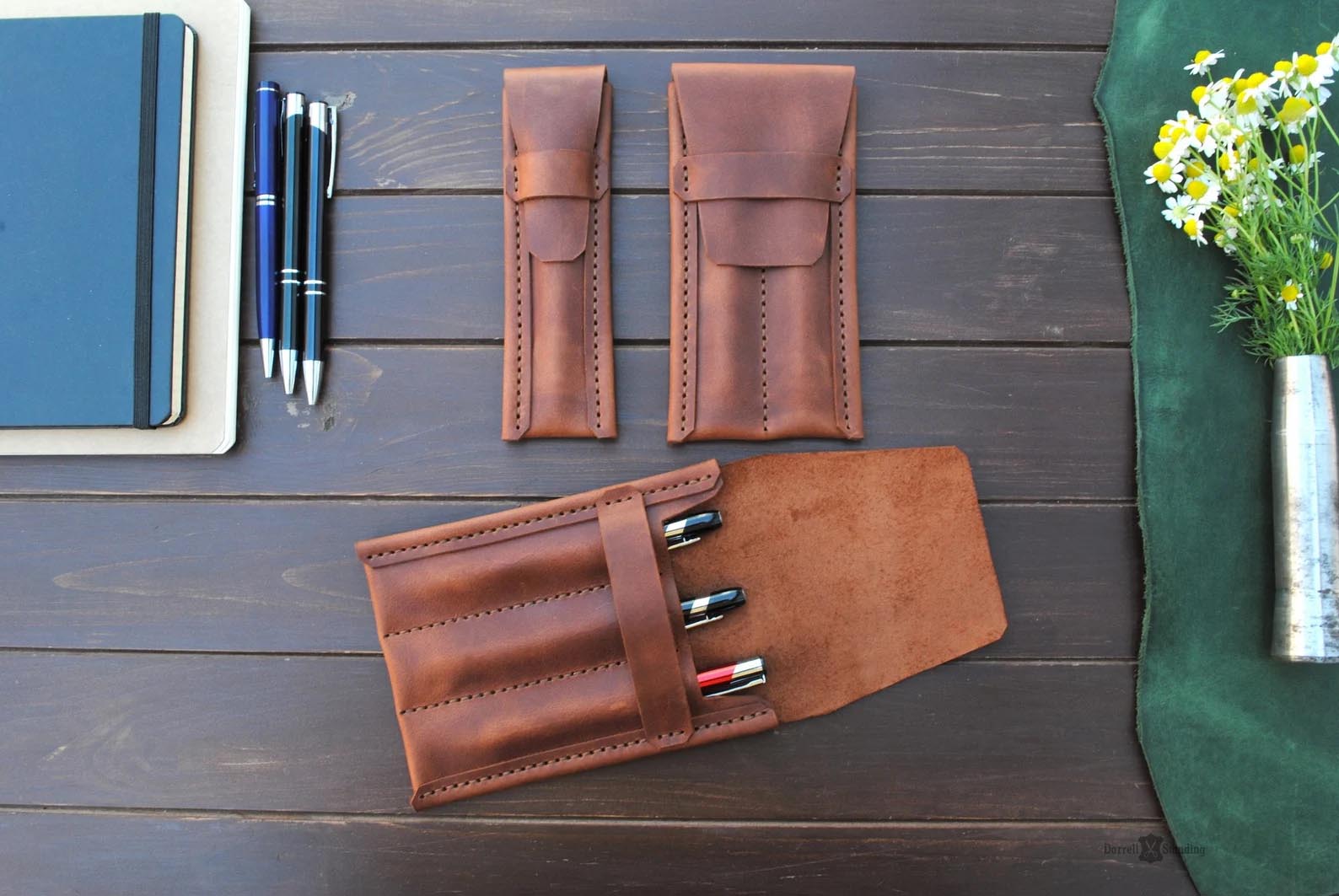 Modern Gift Ideas - Leather Pen Case.