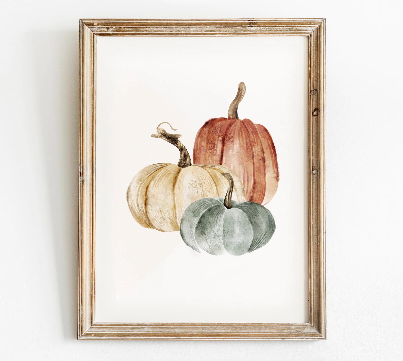 Modern Fall Decor Ideas - Pumpkin Printable Wall Art