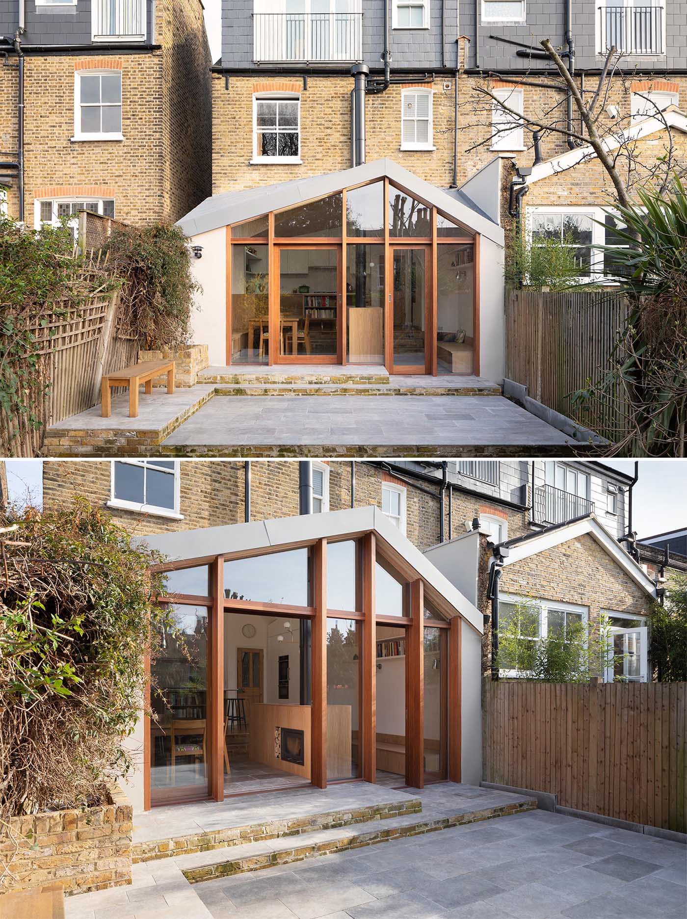 Turner Architects has recently completed a new addition for a growing family that needed a larger kitchen and wanted a family room that opened up the garden.