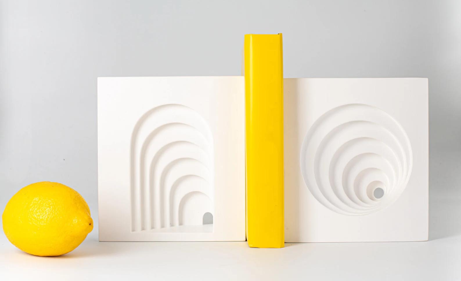 Modern Gift Ideas - Architectural plaster bookends.