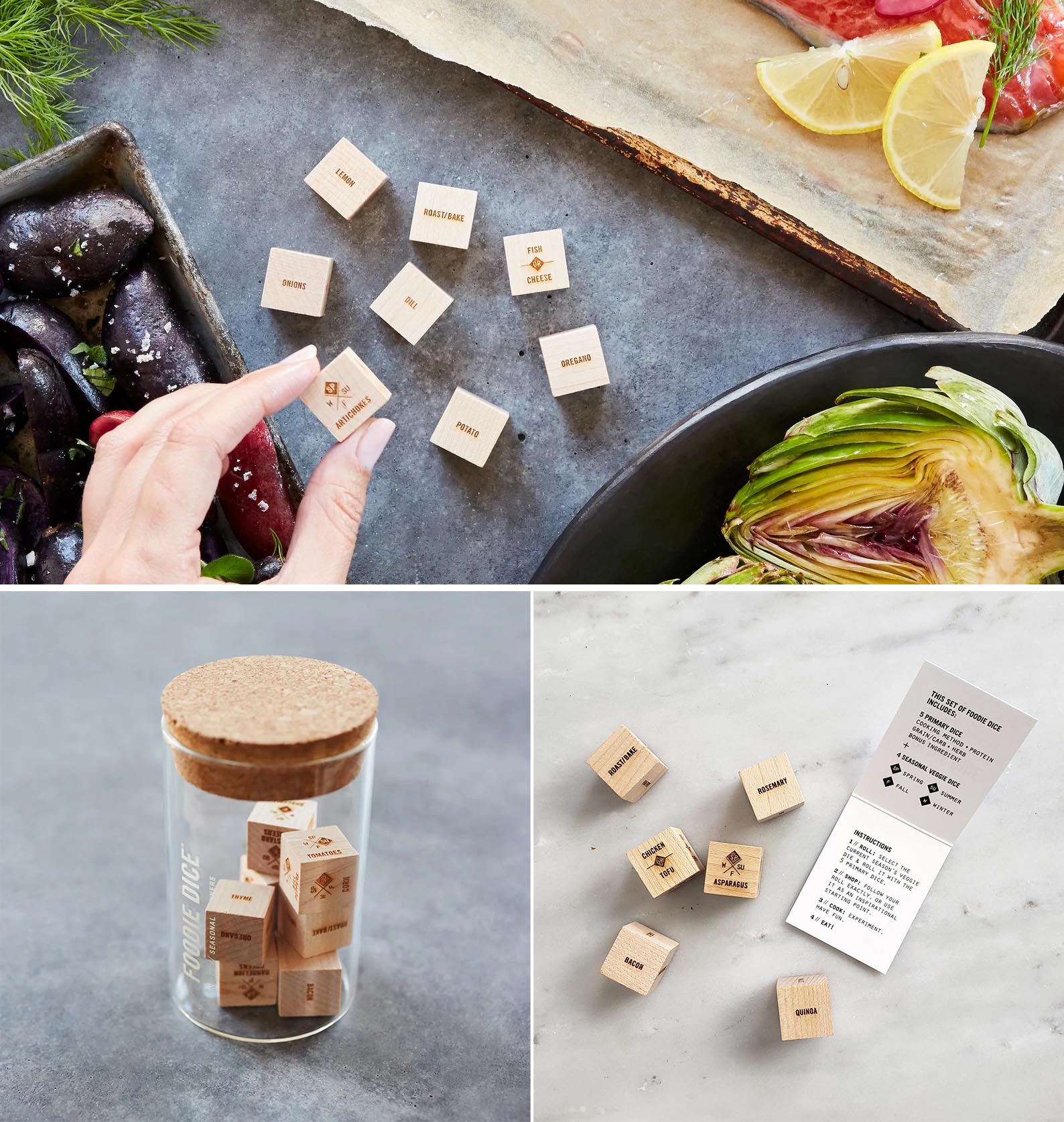 Modern Gift Ideas - Foodie Dice for helping to choose menus.