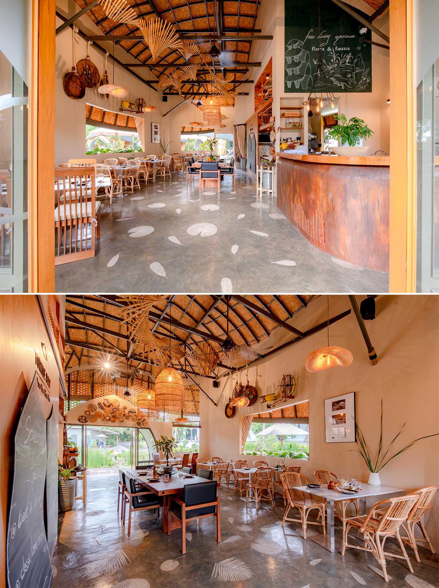 A contemporary eco-friendly restaurant in Thailand.