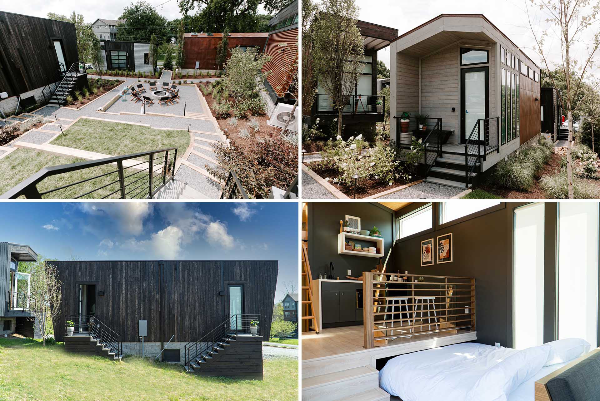 Located in Nashville, Tennessee, Ironwood Grove is a community of 6 tiny homes that have been turned into a small hotel.