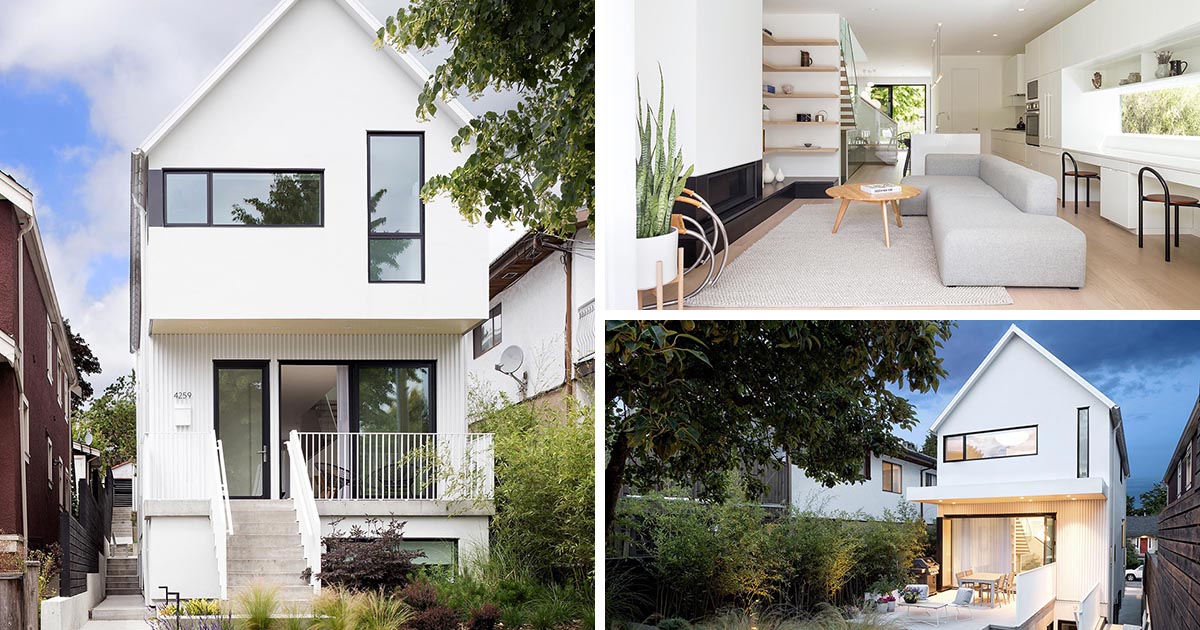The White Exterior Of This Home Is A Preview Of The Light Interior Palette