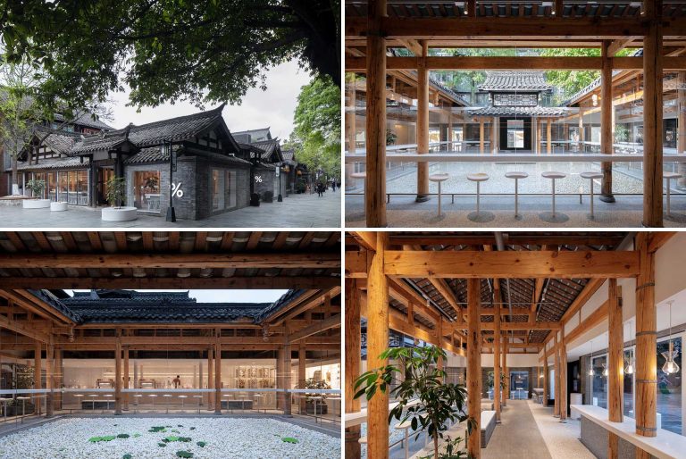 A Coffee Shop Has Been Designed Within This Old House In Sichuan, China