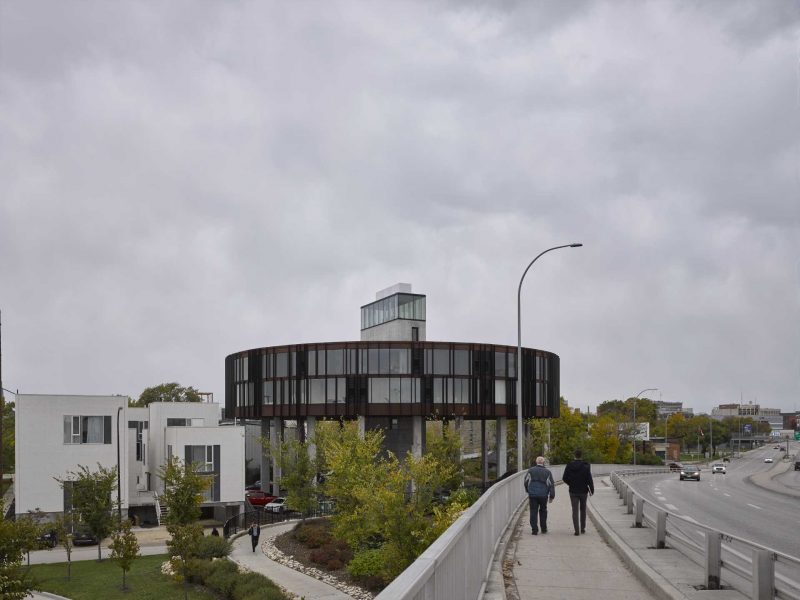 Arculated Building This Elevated Circular Building Is Filled With Wedge-Shaped Apartments ...