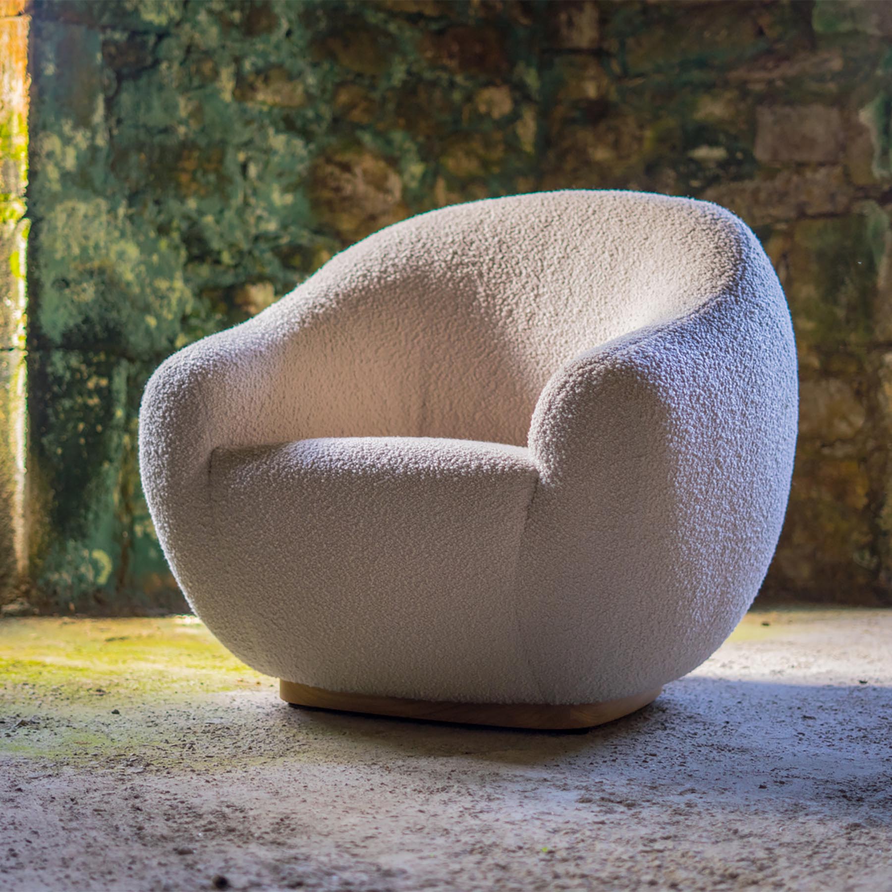 A cozy upholstered armchair.