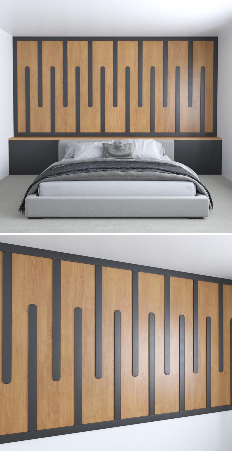 View of 18 Wood Accent Wall Ideas For A Bedroom