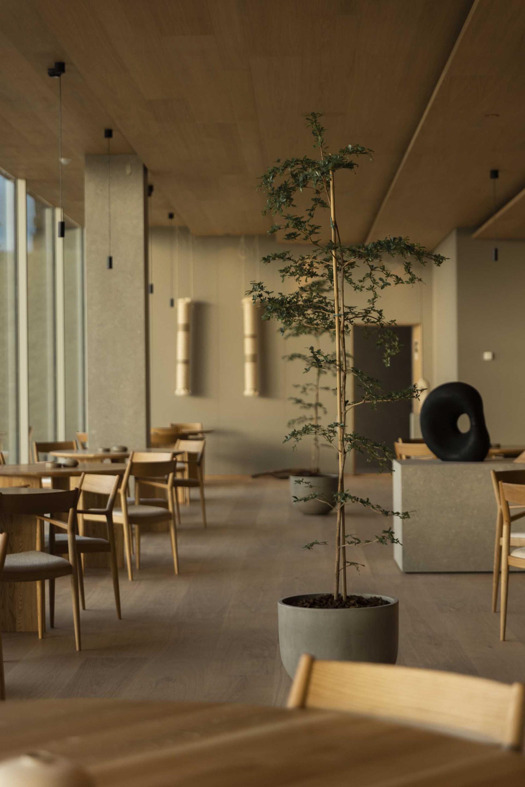 A restaurant inspired by Japanese and Swedish design.