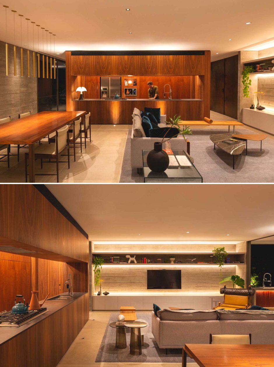 Oversized Metal Shutters Provide Privacy And Shade For This Modern Home