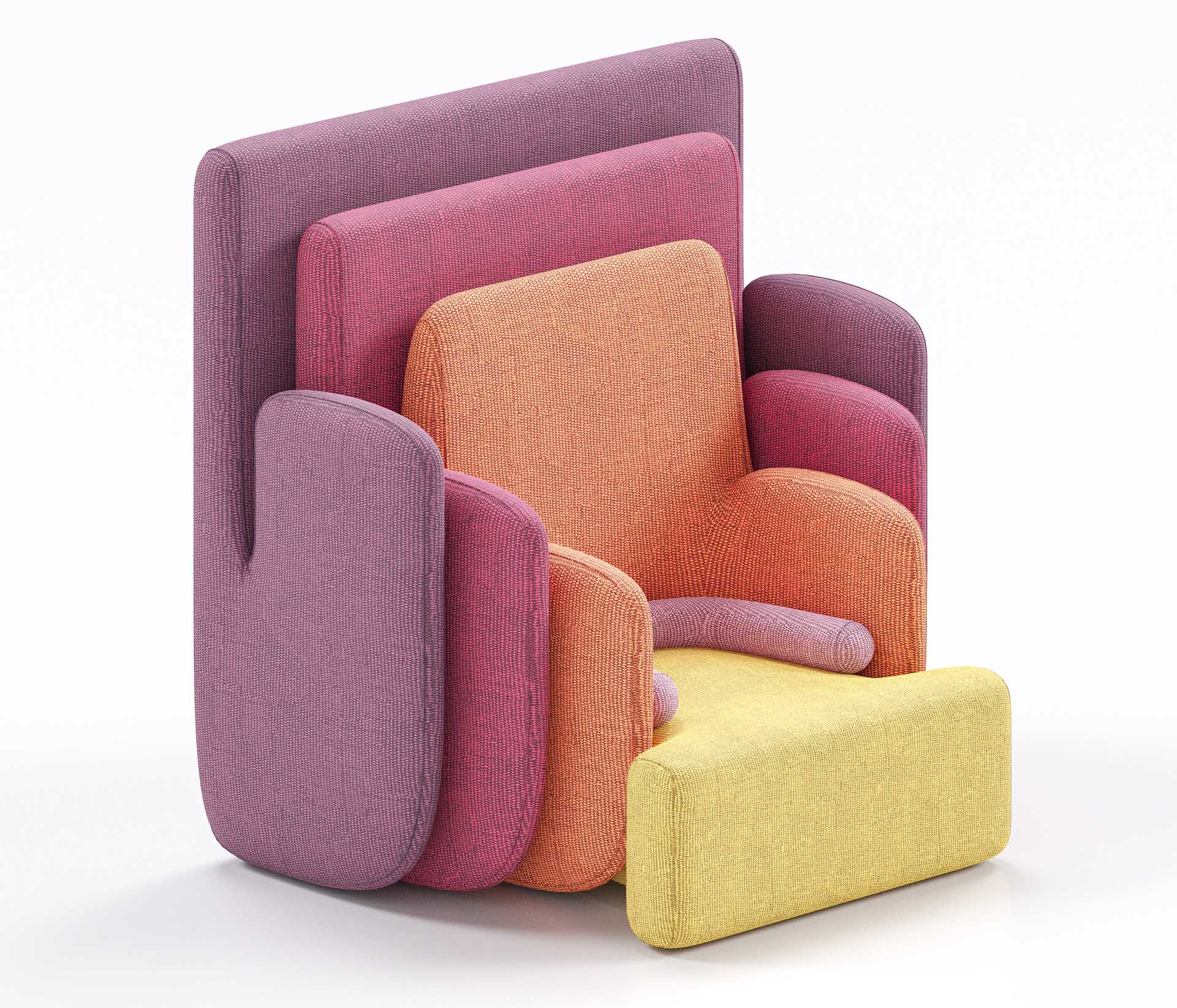 Hug Armchair by Romulo Temigue