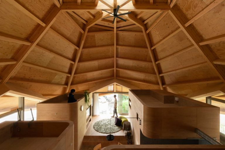 This Octagonal Spiderweb-Shaped Structure Is A Home For A Family In Japan