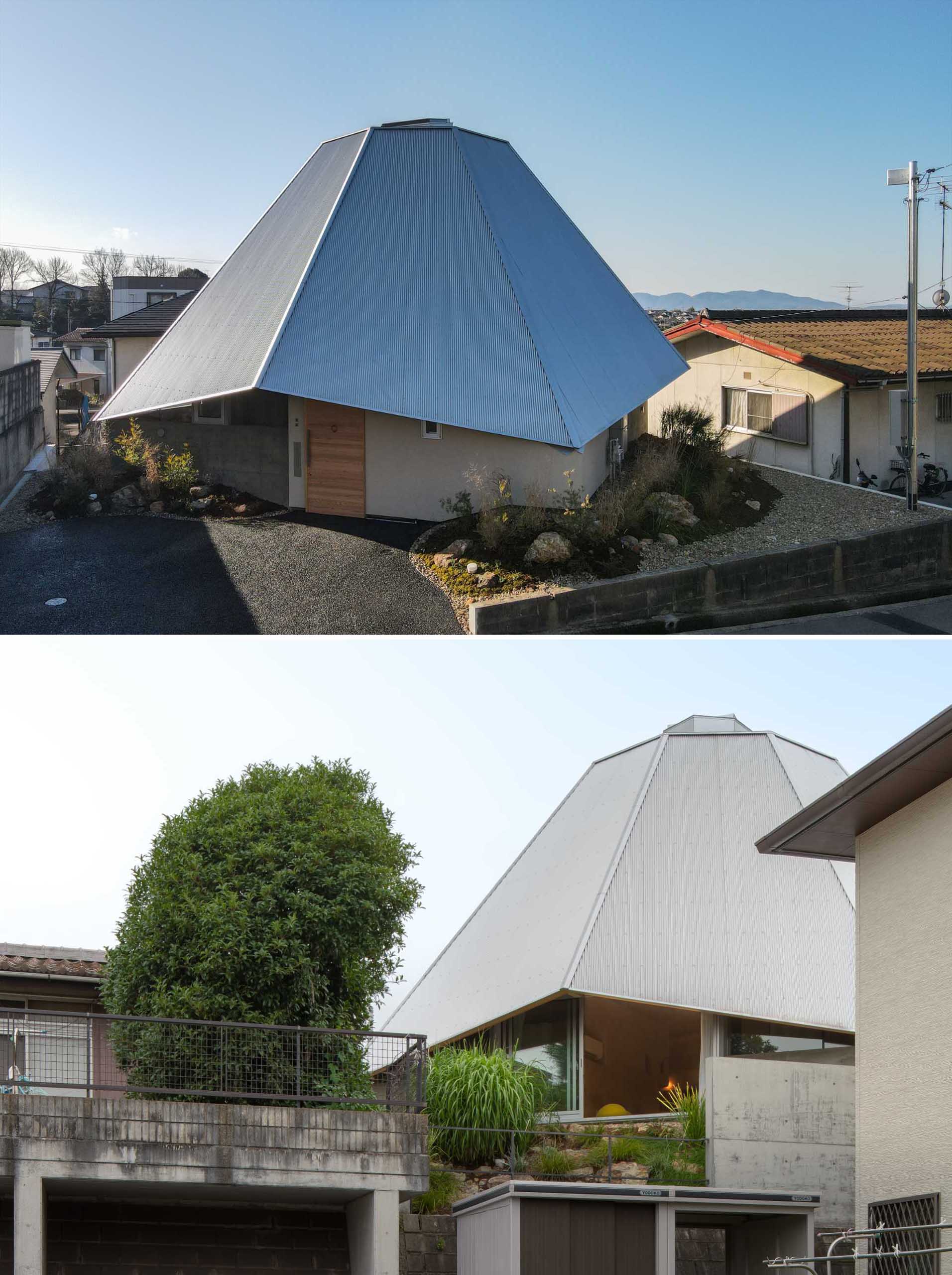 UID Architects has designed a new home in Fukuyama, Japan, with a unique shape inspired by a spiderweb.