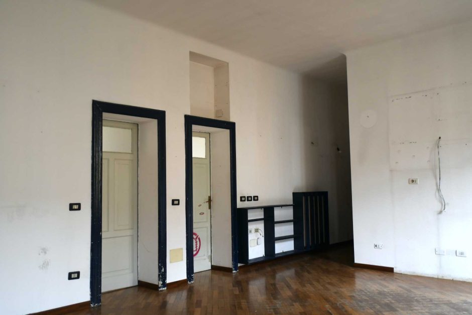 Before & After - A Remodeled Apartment Interior Uses Bold Colors In Its ...