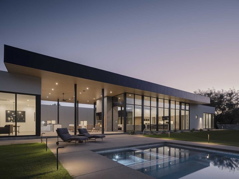 A Huge Wood Ceiling Covers This Home In Arizona