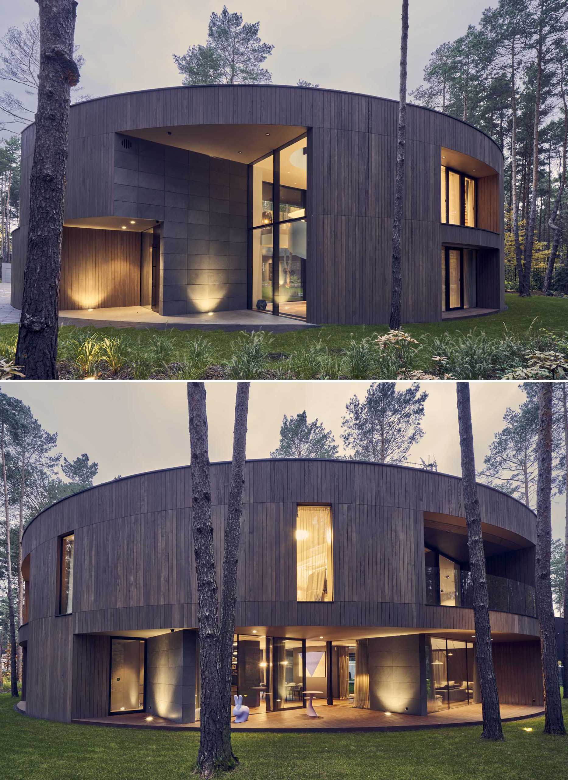 Round House Design Inspired By A Tree Trunk