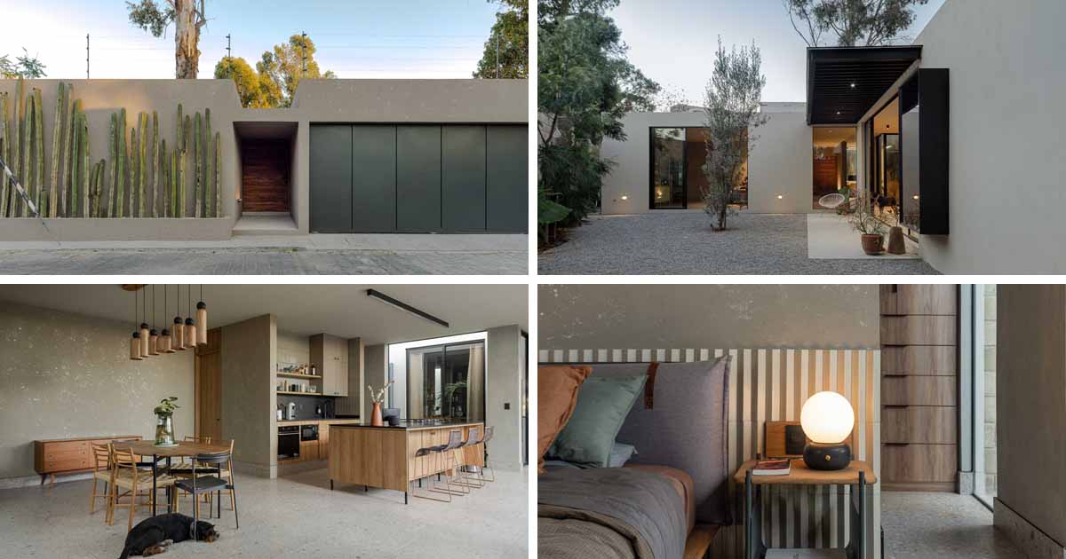 The Color And Material Palette Of This New Home Allows It To Blend Into The Desert Setting