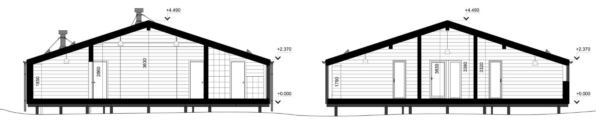 Diagrams of a modular home.