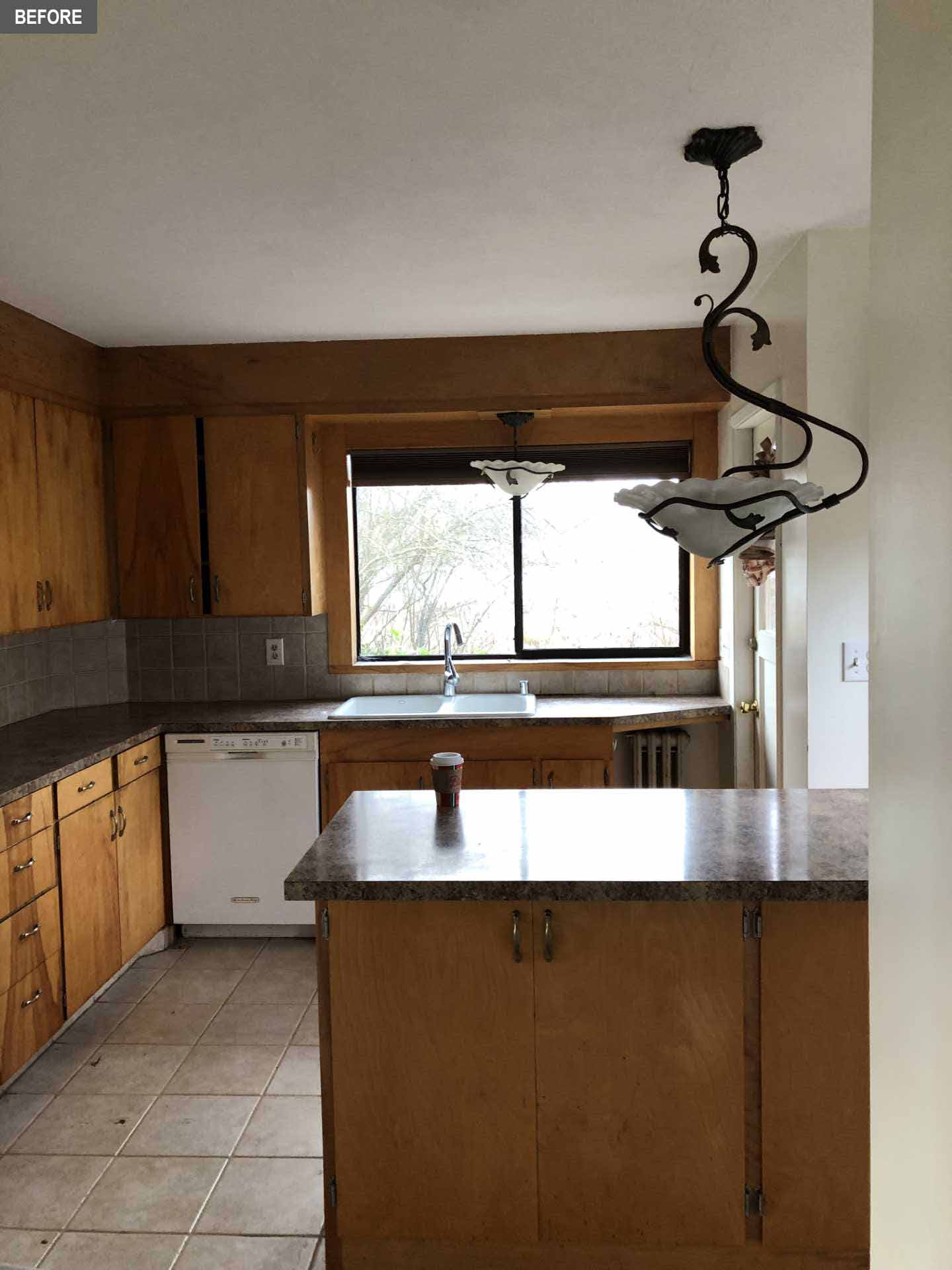 BEFORE - a farmhouse kitchen.