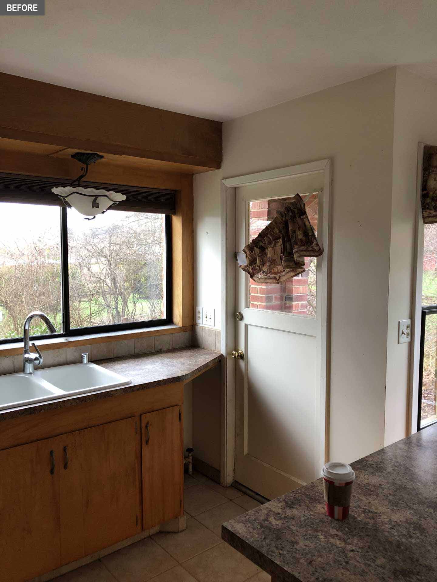 BEFORE - a farmhouse kitchen.