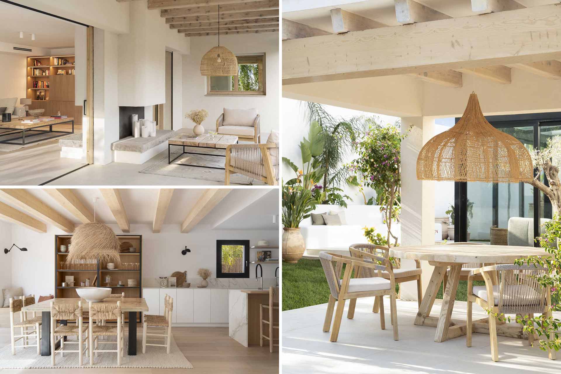A calm and neutral color palette for a home in Spain.