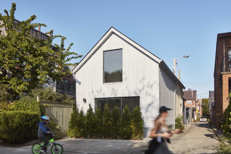 This Little Laneway House In Toronto Has An Upstairs Bedroom Overlooking The Street