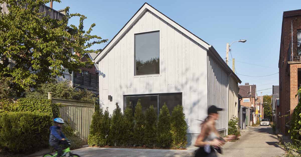 This Little Laneway House In Toronto Has An Upstairs Bedroom Overlooking The Street