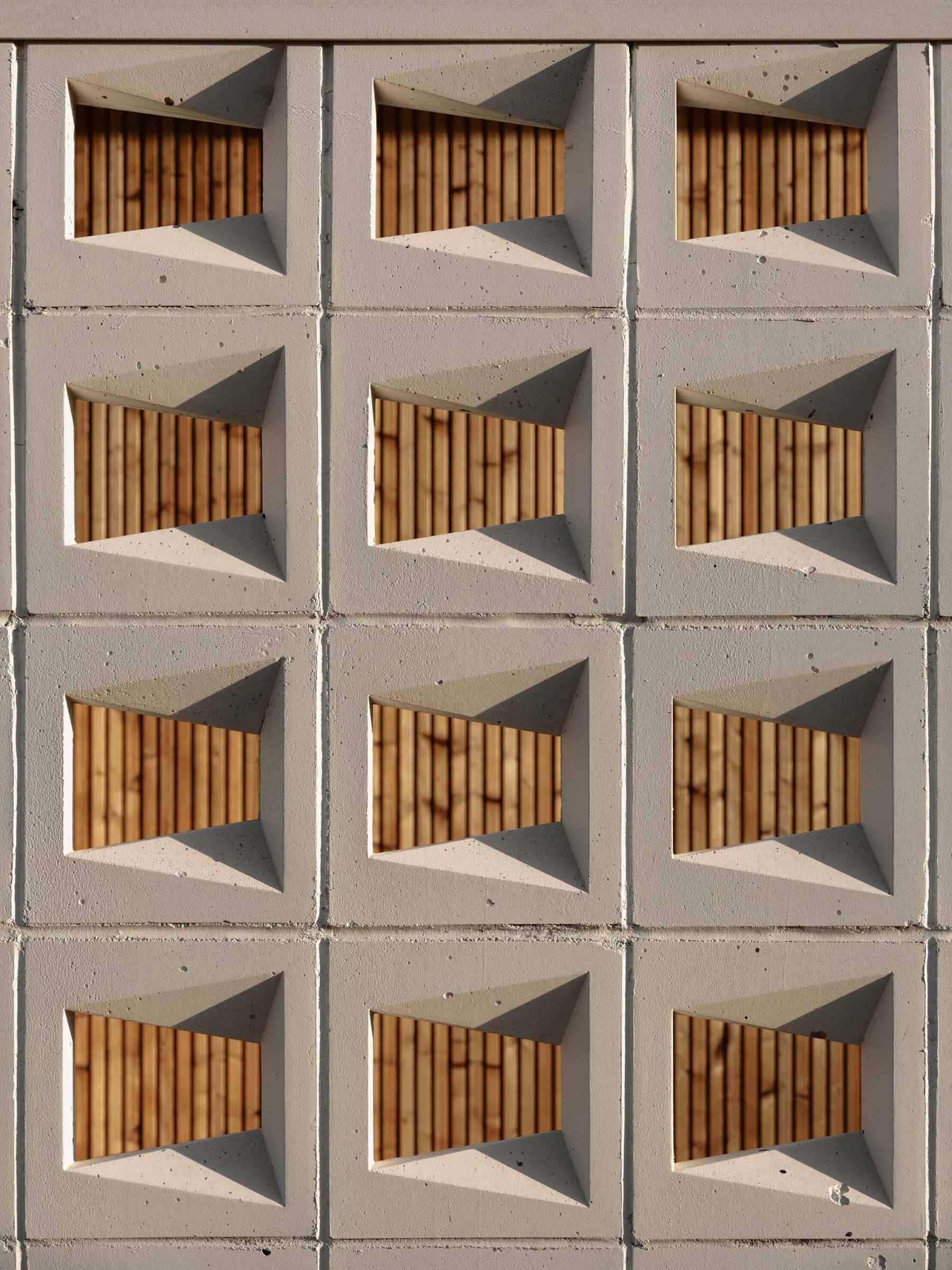 Mid-century modern inspired breezeblocks.