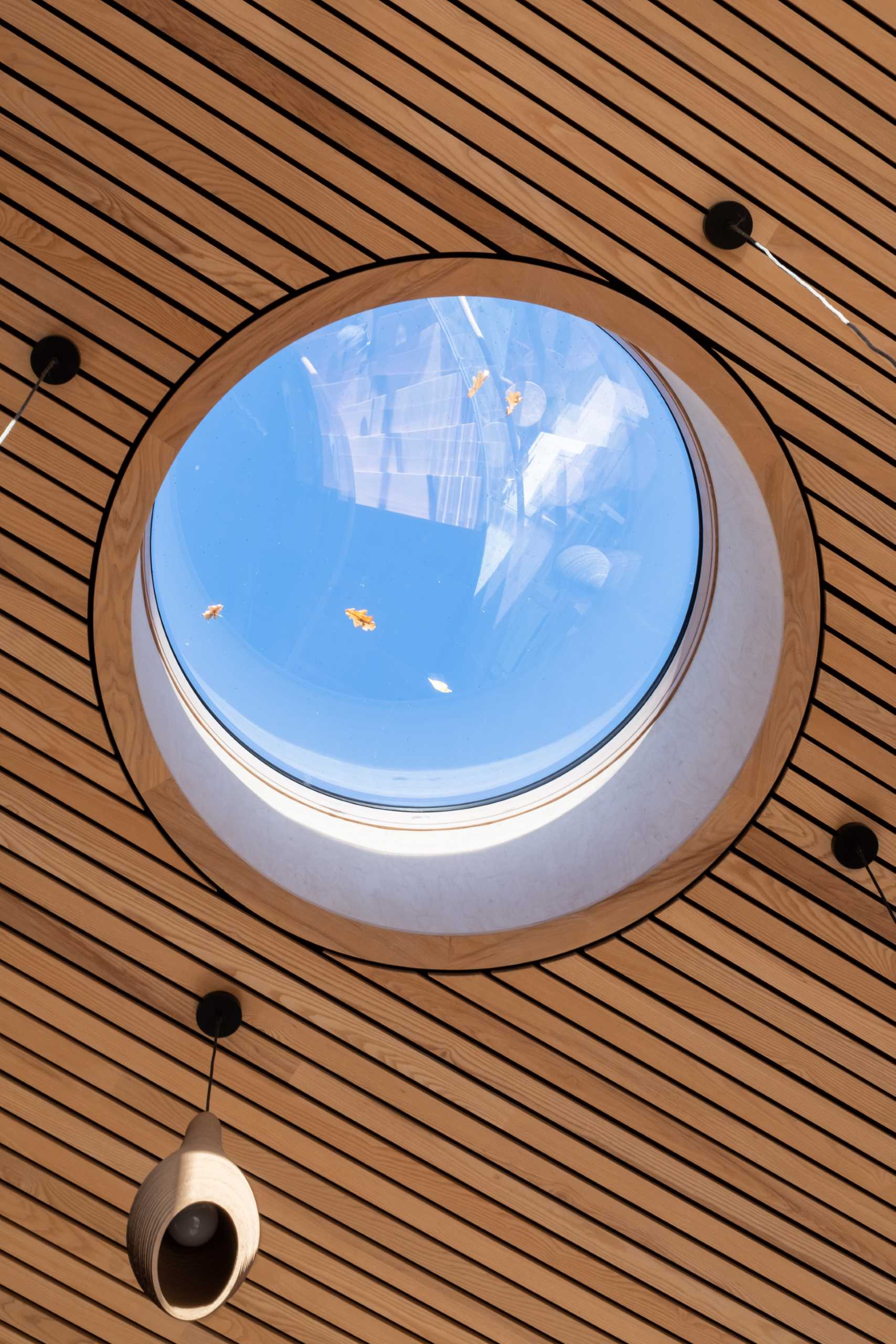 A round skylight.
