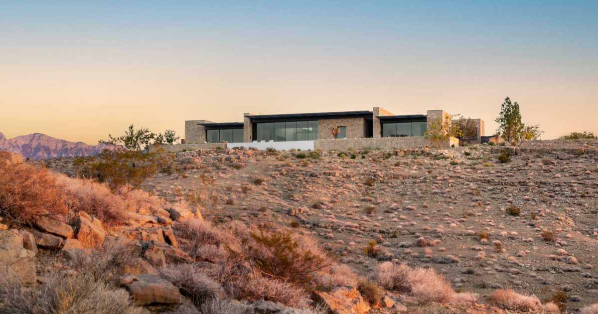 The Surrounding Desert Was Blended Into This Modern Home