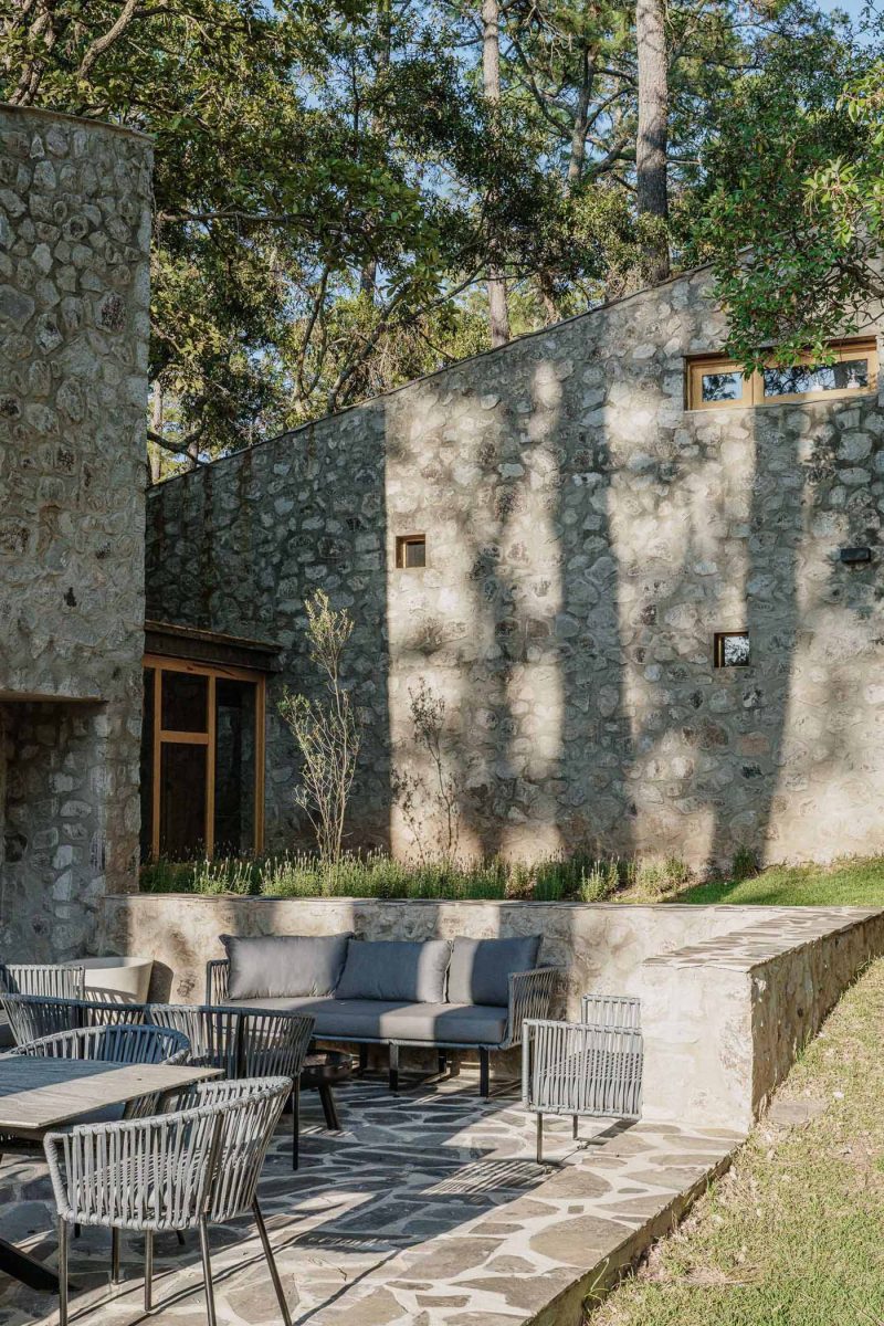 View of This Modern House Was Made From Locally Sourced Stone