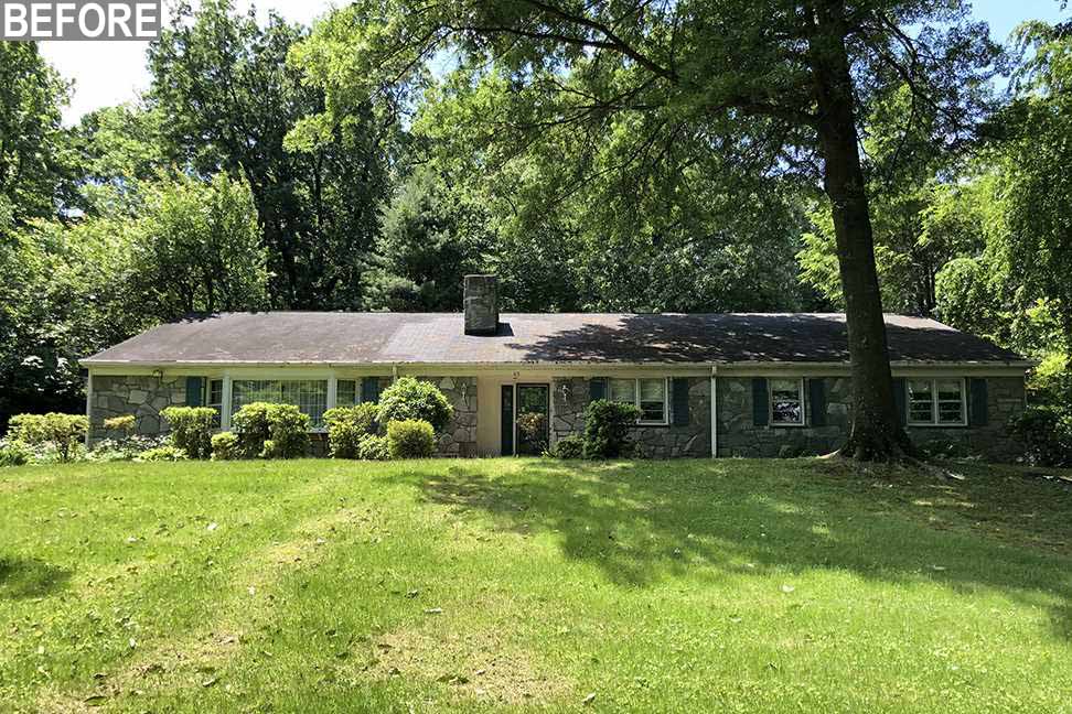 Before - a 1950s ranch home.