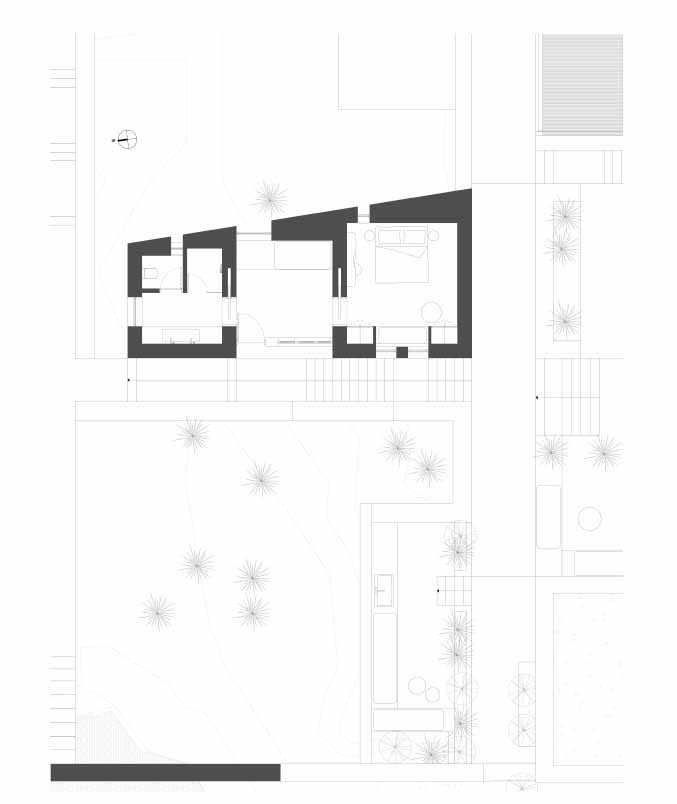 Architectural drawings for a modern house.