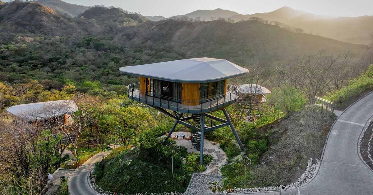 This Hotel Includes A Series Of Treehouse Inspired Elevated Cabins