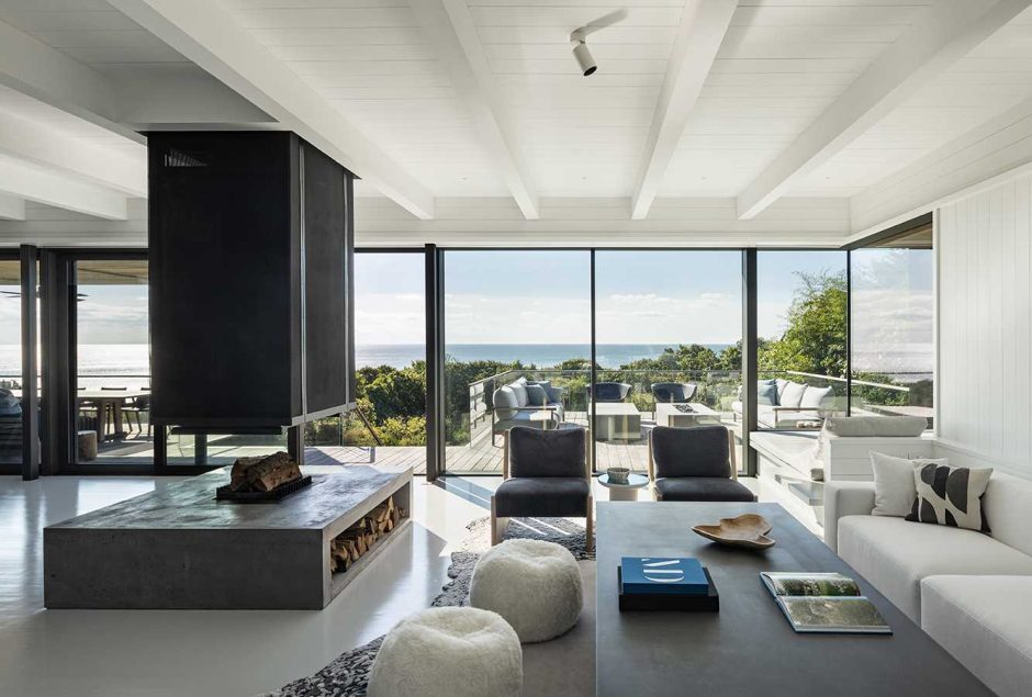 A Green Roof Covers The Pool House At This New Home