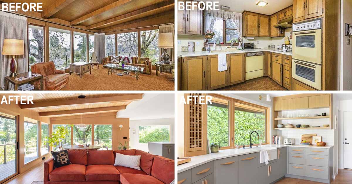 Before And After - A Respectful Remodel For A Mid-Century Modern Home