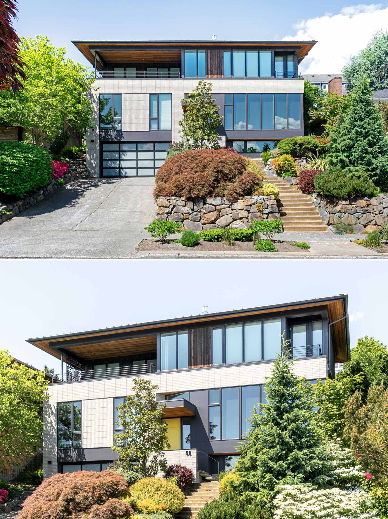 AFTER - A 1960s split-level home was transformed into a clean, functional, and practical design for a family of five.