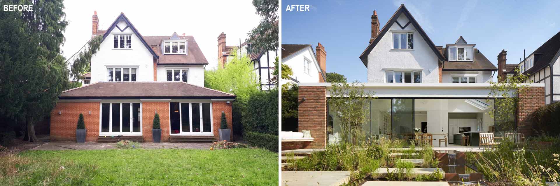 An updated brick extension for an Edwardian home.