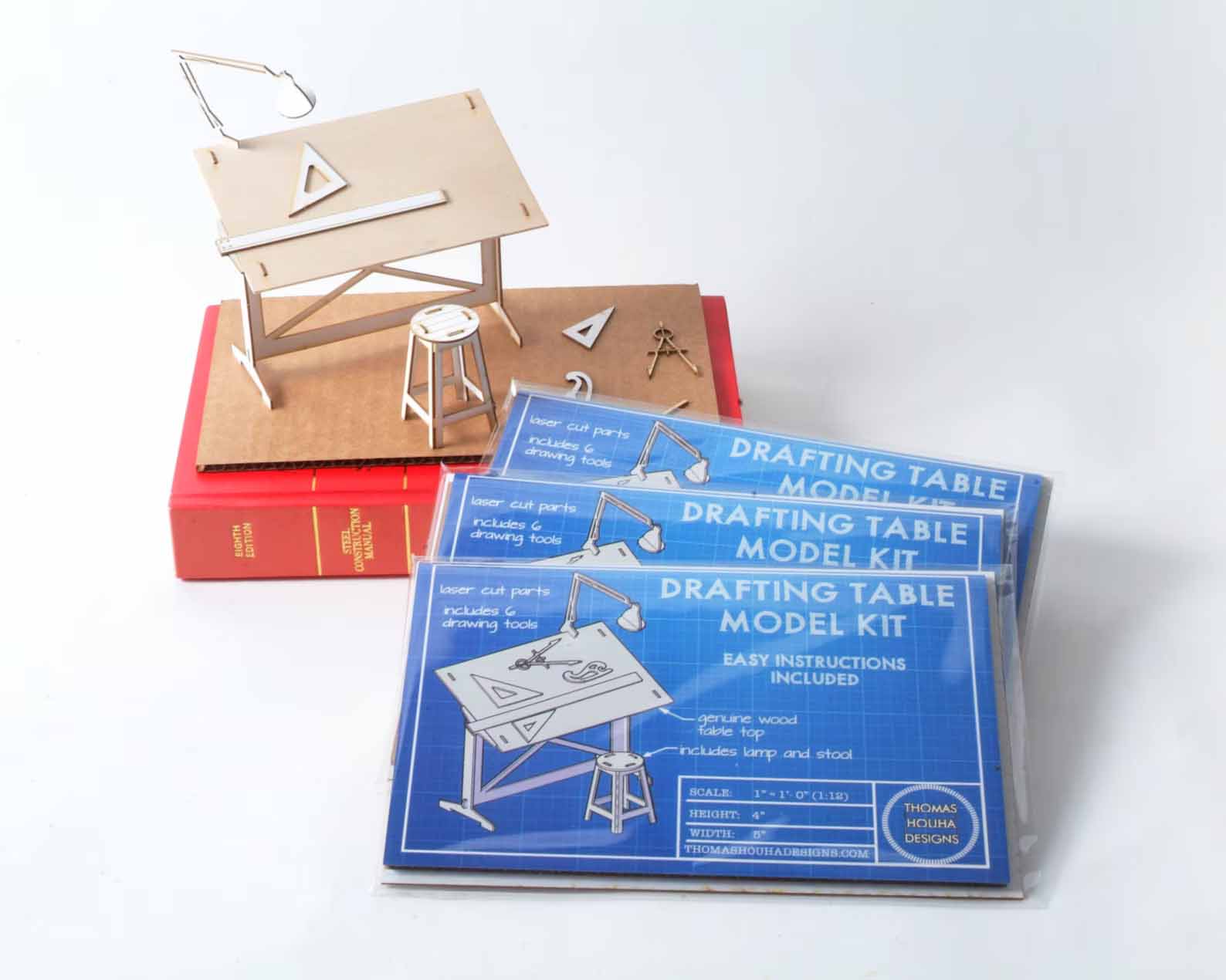 Modern Gift Idea - A Miniature Drafting Table Model Kit