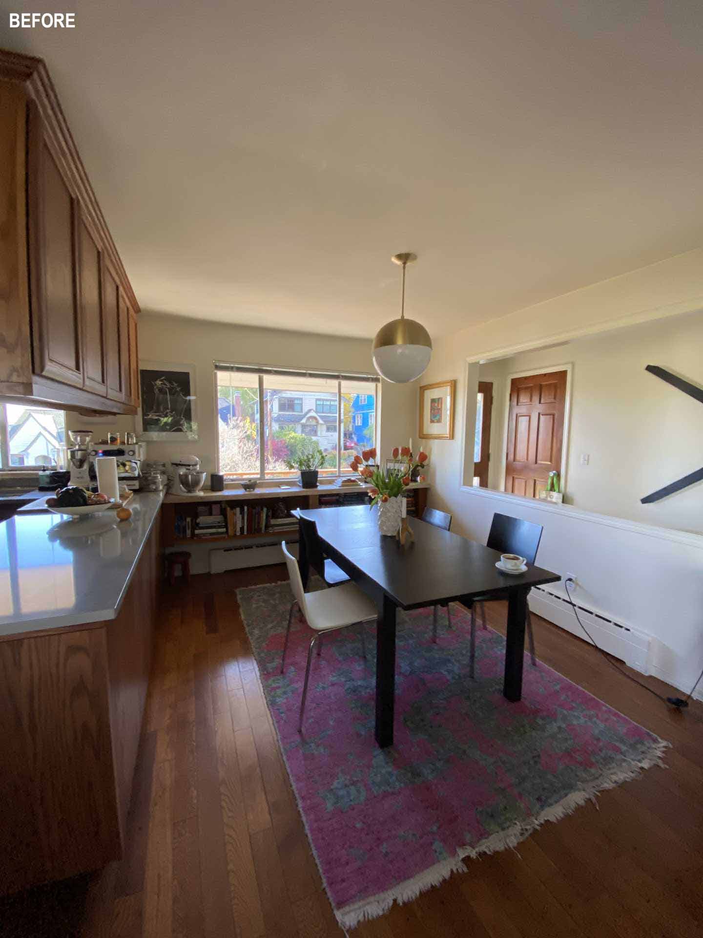 Before Remodel - The dining area.