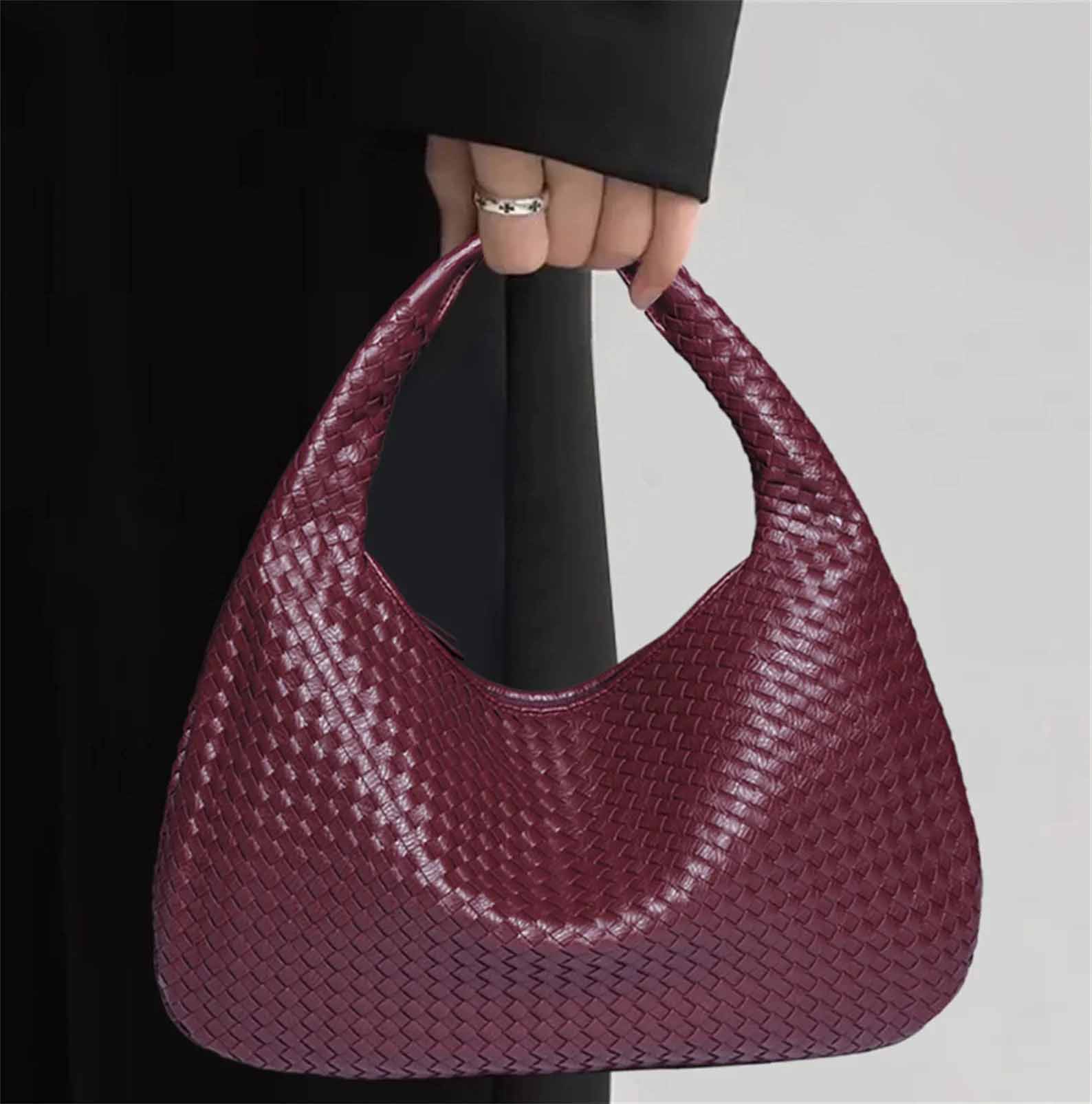 Modern Gift Idea - A Leather Woven Bag