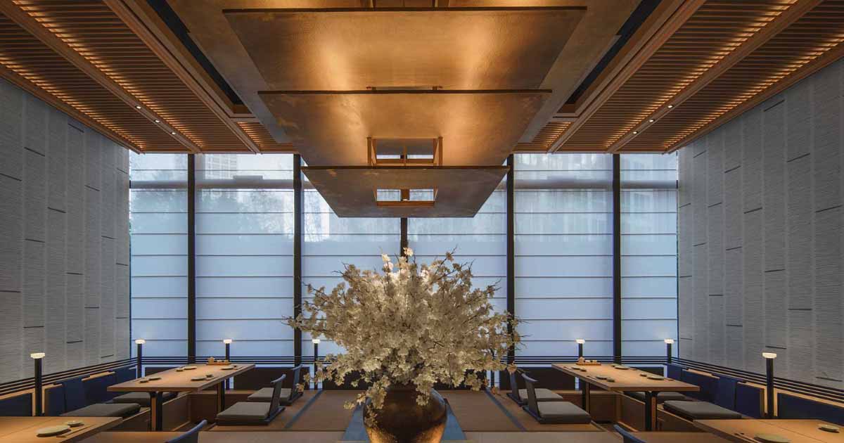 Lighting Is Used To Create A Warm Glowing Atmosphere For This Restaurant