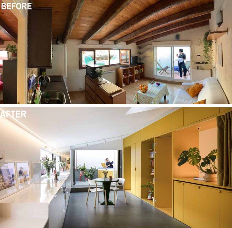 A Home Renovation Where Adding A Yellow Accent Wall Was A Bright Idea