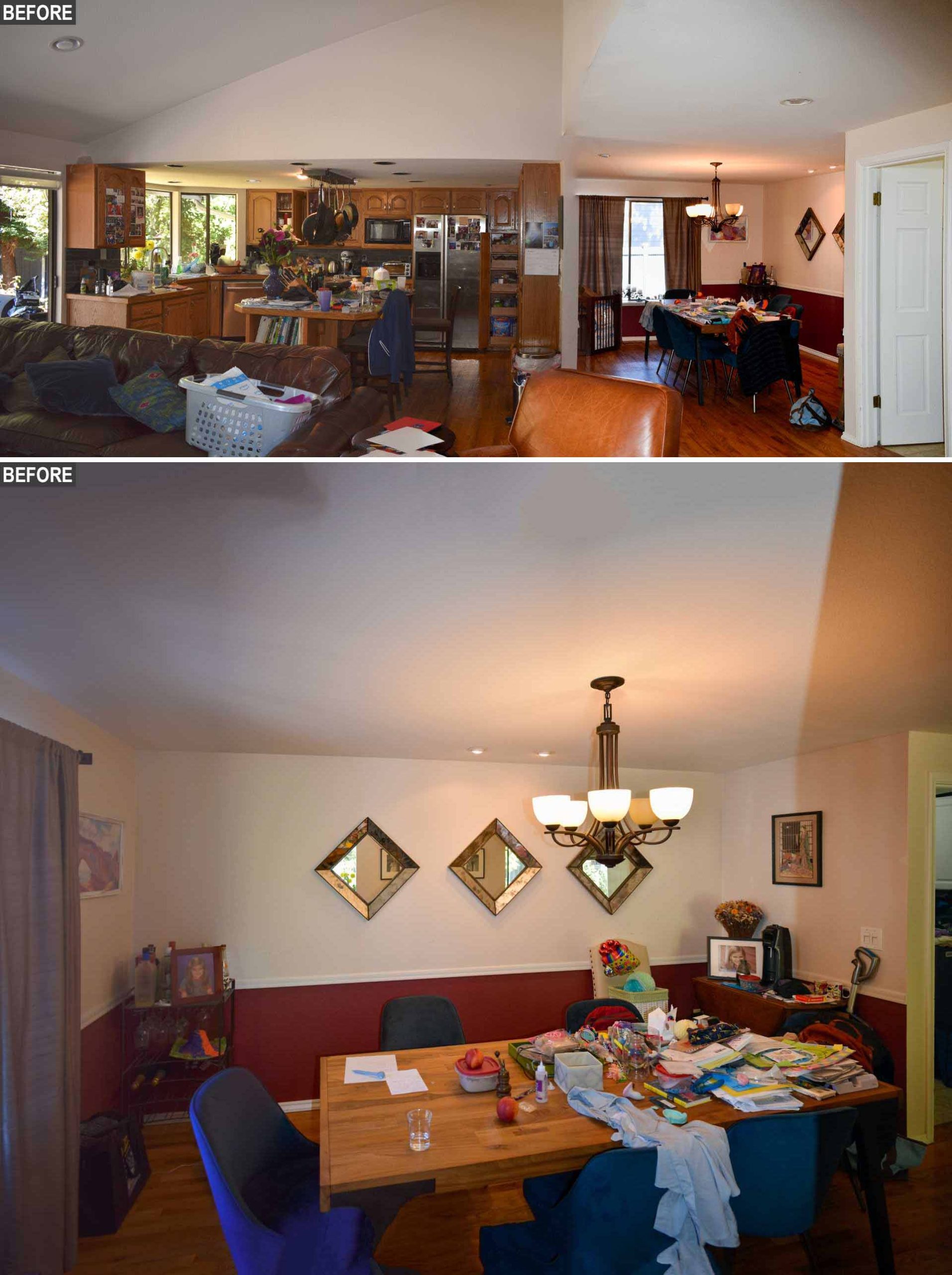 Before remodel - the dining room.