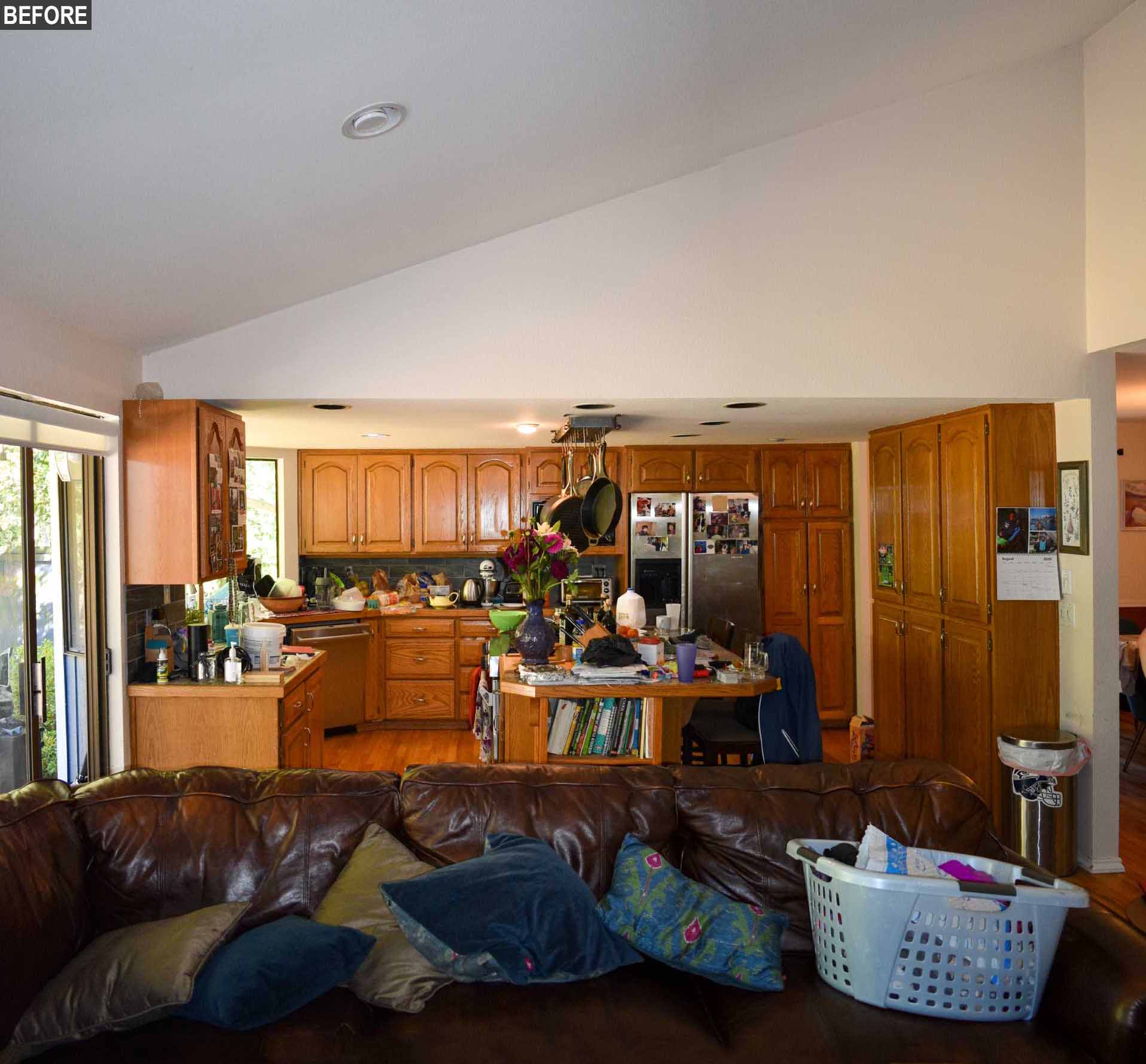 Kitchen before remodel.