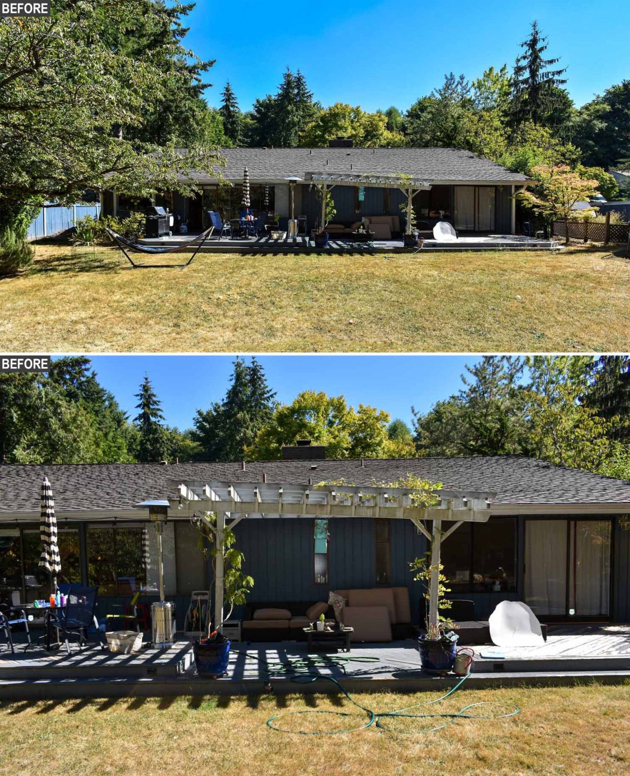 Before & After - A 1970s Home Received A Contemporary Renovation