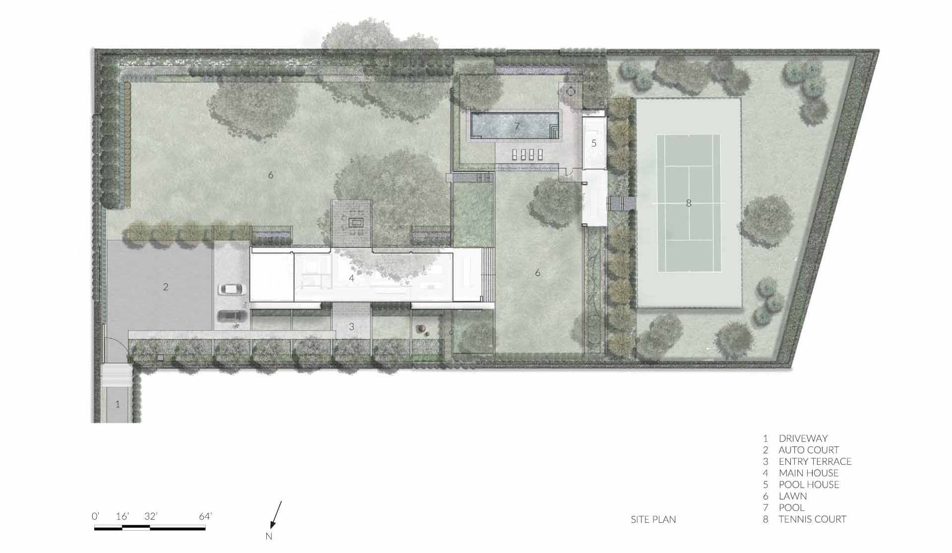 Architectural drawings for a home clad in weathered reclaimed wood.