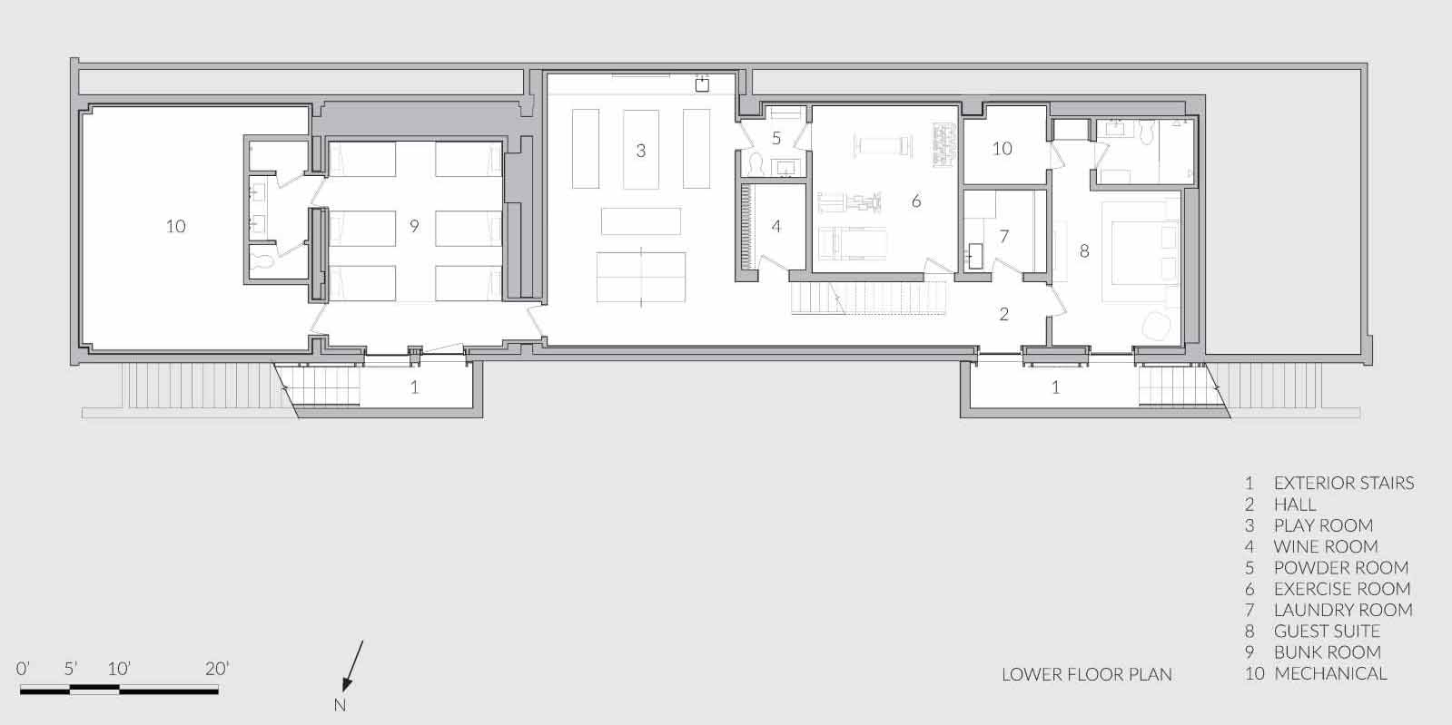 Architectural drawings for a home clad in weathered reclaimed wood.