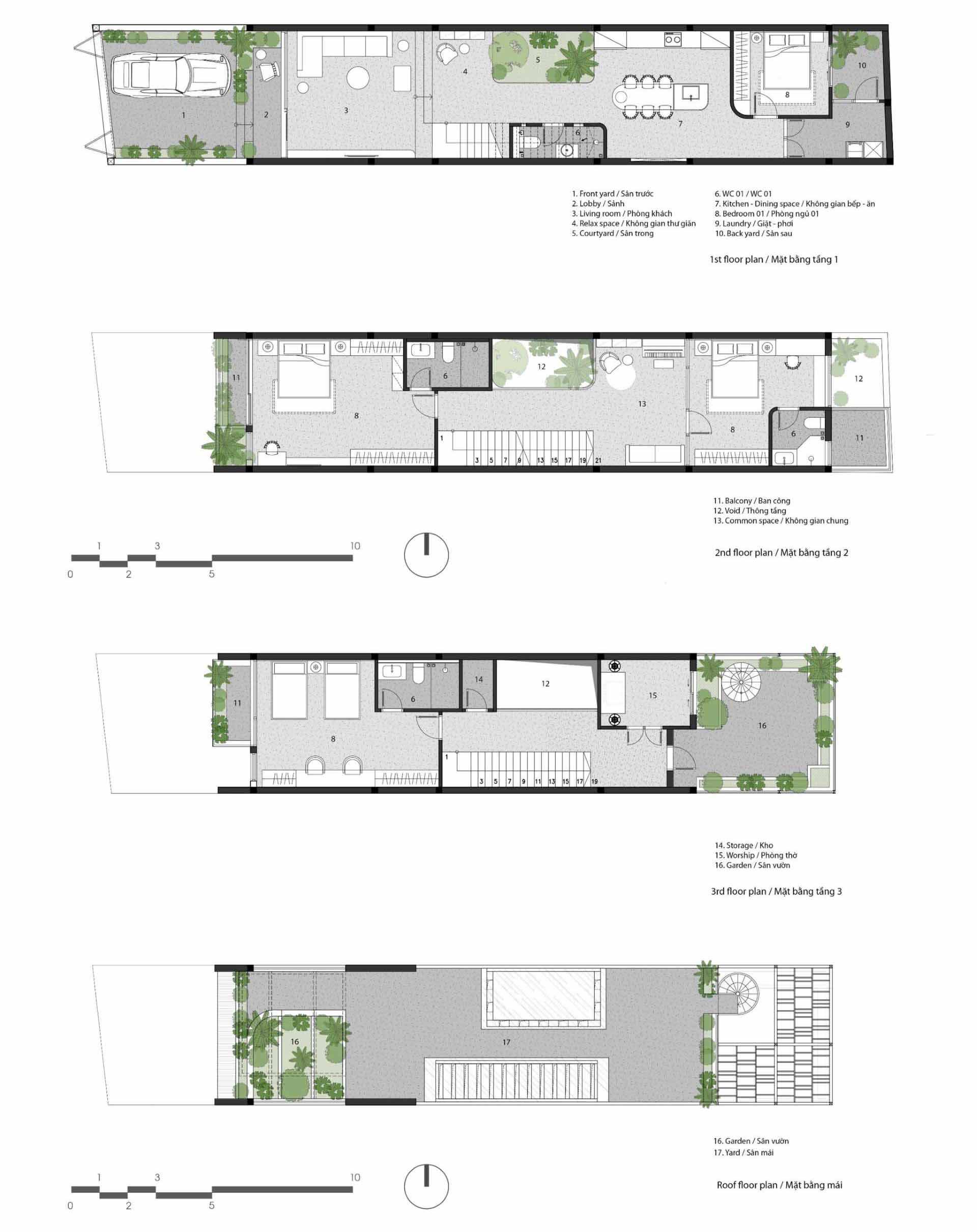 The floor plan of a modern house